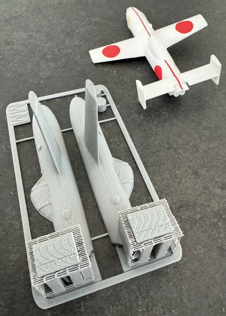 Mô hình lắp ráp máy bay Yokosuka MXY7 Ohka 3D - Kit Card độc đáo - Image 6