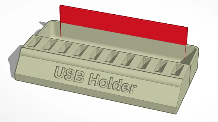 Khay Đựng USB và Phụ Kiện Bàn Làm Việc In 3D Tiện Lợi - Image 1