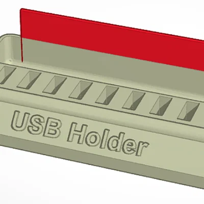 Khay Đựng USB và Phụ Kiện Bàn Làm Việc In 3D Tiện Lợi