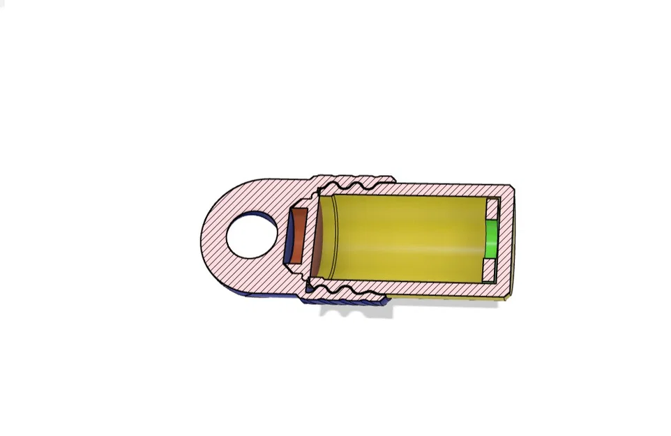Hộp đựng pin CR123A in 3D nhỏ gọn, tiện lợi kèm lỗ móc khóa - Image 5