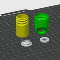Hộp đựng pin CR123A in 3D nhỏ gọn, tiện lợi kèm lỗ móc khóa - Thumbnail 6