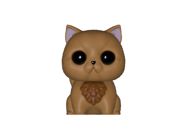Kitty Cat – Mẫu 3D Mèo Chibi Siêu Dễ Thương - Thumbnail 1