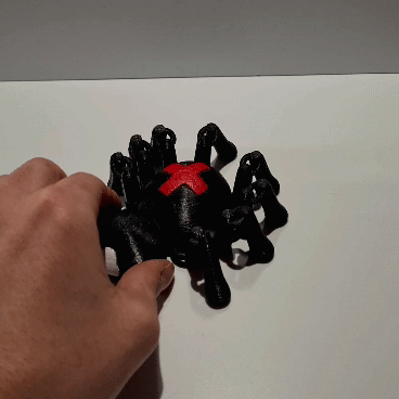 Mô hình nhện khớp nối (Articulated Spider) in 3D dễ thương