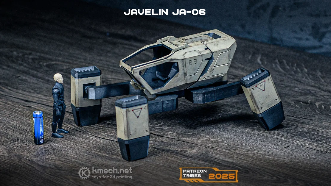Mô hình phi thuyền chiến đấu Javelin JA-06 in 3D độc đáo - Image 1