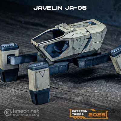 Mô hình phi thuyền chiến đấu Javelin JA-06 in 3D độc đáo