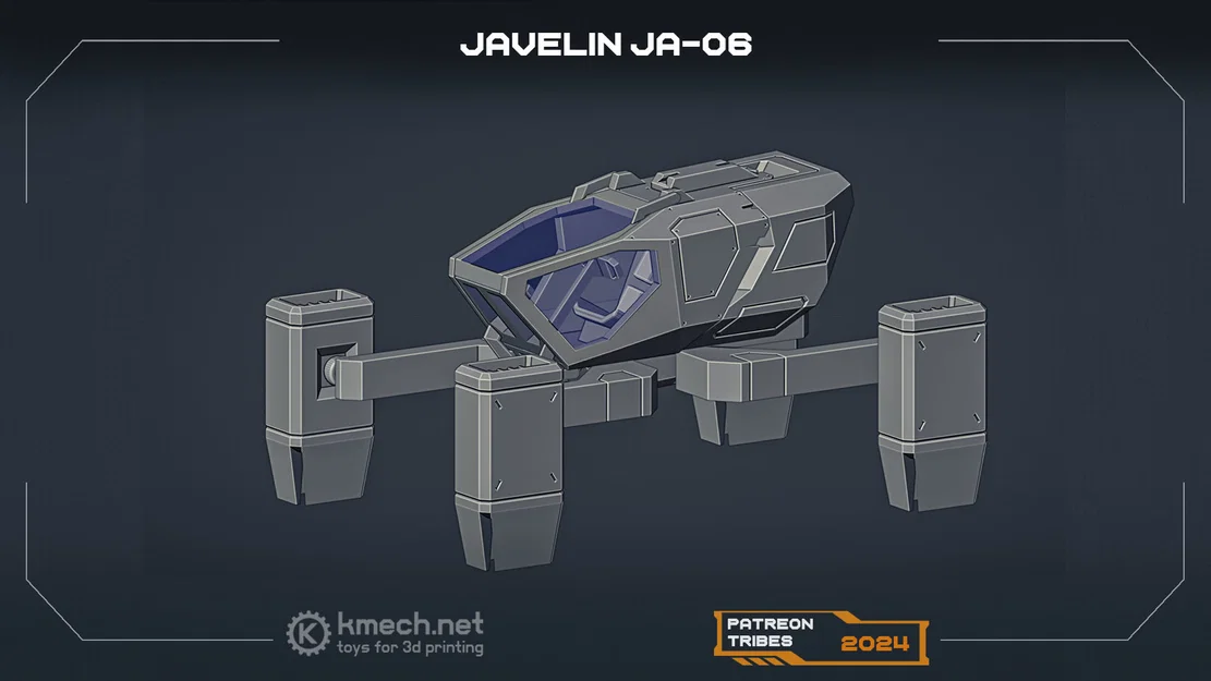 Mô hình phi thuyền chiến đấu Javelin JA-06 in 3D độc đáo - Image 2