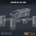 Mô hình phi thuyền chiến đấu Javelin JA-06 in 3D độc đáo - Thumbnail 2