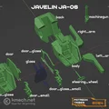 Mô hình phi thuyền chiến đấu Javelin JA-06 in 3D độc đáo - Thumbnail 3
