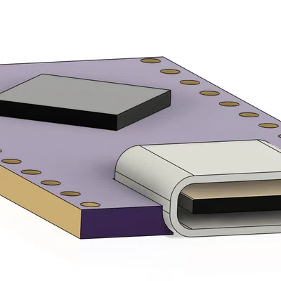 Mô hình 3D Supermini Pro Micro nRF52840 - Hỗ trợ thiết kế vỏ hộp