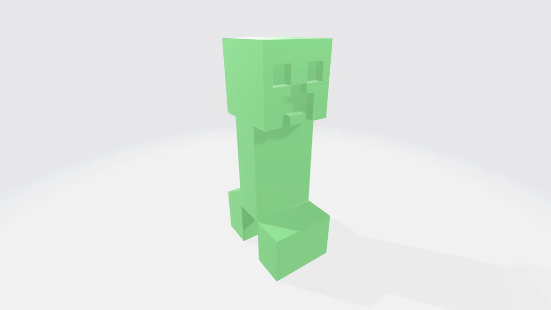 Mô hình Creeper Minecraft 3D dễ in không cần hỗ trợ - Image 1