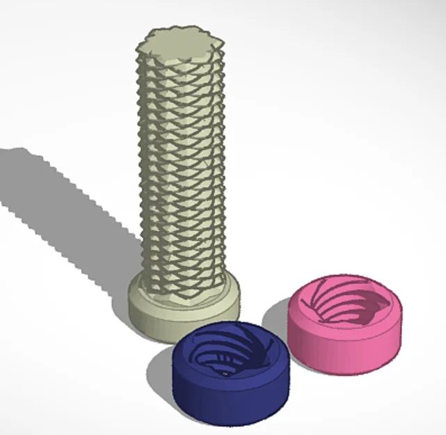 Mô hình Screw Fidget xoay thư giãn - Đồ chơi 3D giải trí - Image 1