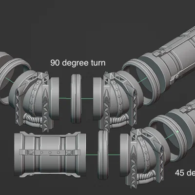 Địa hình đường ống phong cách Grimdark cho Wargaming, Warhammer 40k