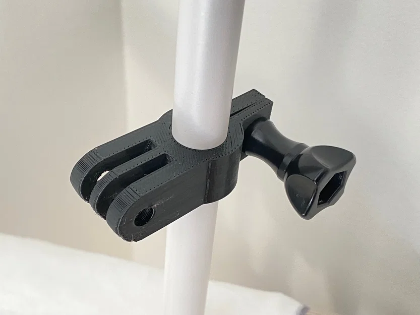 Ngàm kẹp GoPro lên thanh trụ 12-16mm (Thiết kế in 3D) - Image 1