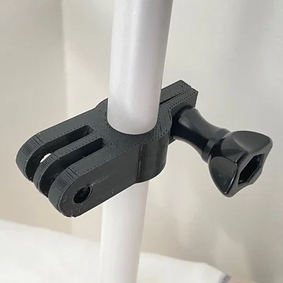 Ngàm kẹp GoPro lên thanh trụ 12-16mm (Thiết kế in 3D)