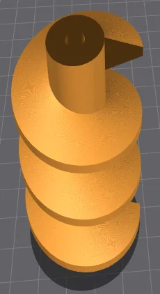 Vít tải (Conveyor screw / Förderschnecke) – file STL & mã Python - Image 1