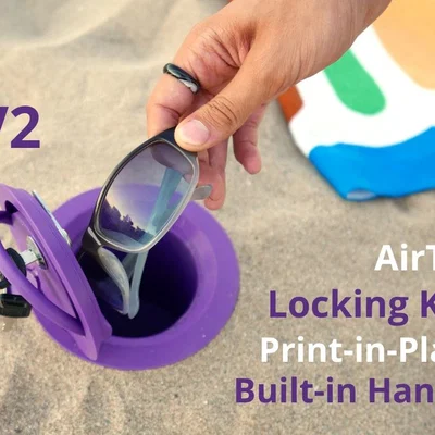 SAND SAFE 2 (Có chìa khóa & AirTag) - Hộp cất đồ dưới cát