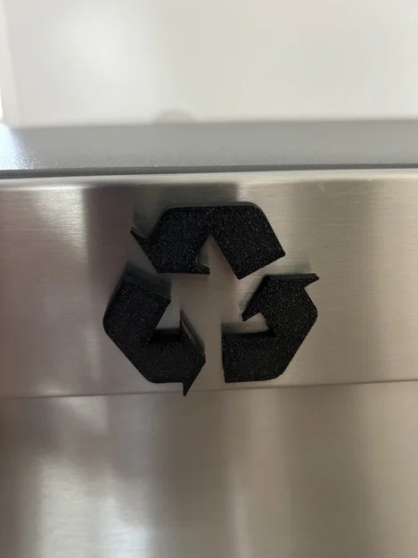 Logo Tái Chế (Recycle Logo) Đánh Dấu Thùng Rác In 3D - Image 1