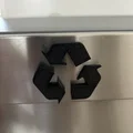 Logo Tái Chế (Recycle Logo) Đánh Dấu Thùng Rác In 3D - Thumbnail 1