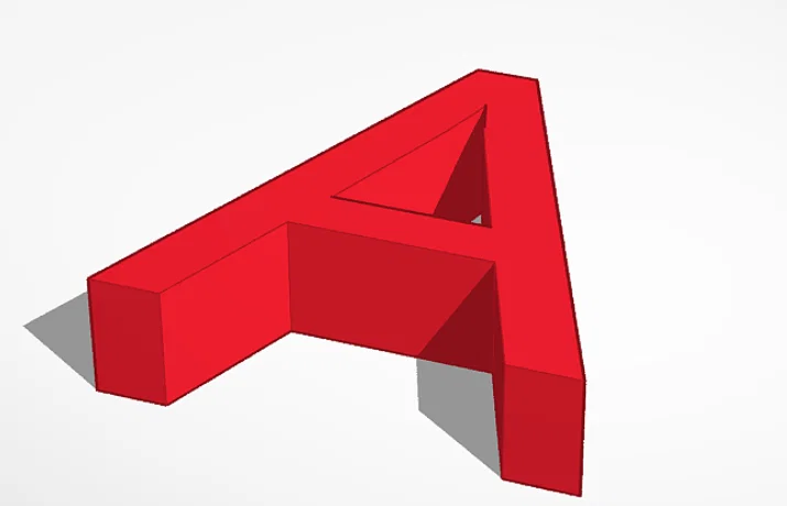 Mô hình chữ cái A in 3D học tập cho bé - File STL chất lượng - Image 2