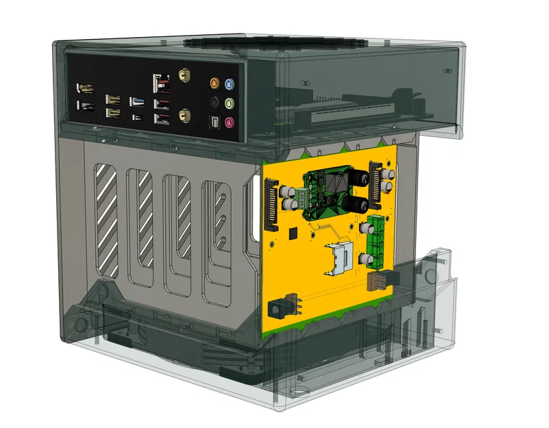 Case NAS 4-Bay ITX 7.5L (Dùng nguồn ngoài) - Image 3