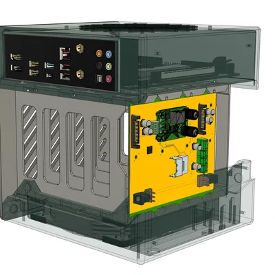 Case NAS 4-Bay ITX 7.5L (Dùng nguồn ngoài)
