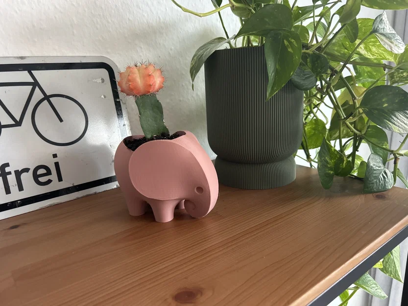 Chậu trồng cây hình chú voi 3D (Elephant Planter) xinh xắn - Image 4
