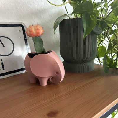 Chậu trồng cây hình chú voi 3D (Elephant Planter) xinh xắn