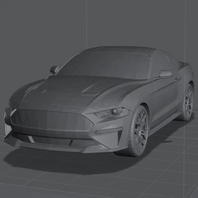 Mô hình Ford Mustang GT 2018 - File 3D chuẩn in