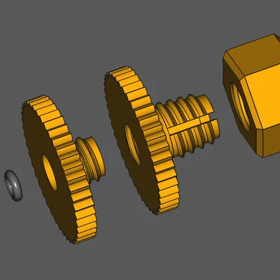 Đầu nối ống PTFE cho hộp chống ẩm (Dry Box Connector) in 3D