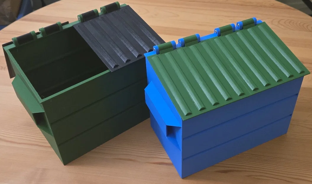 Mô hình thùng rác mini (dumpster) để bàn in 3D độc đáo - Image 1