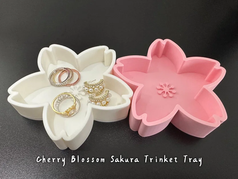 Khay Đựng Trang Sức Hoa Anh Đào Sakura (Cherry Blossom Sakura Trinket Tray) - Image 1