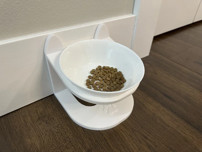 Giá đỡ chén cho mèo nâng cao (Elevated Cat Bowl stand) - Image 1