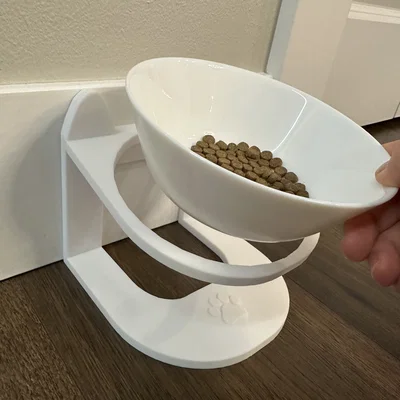 Giá đỡ chén cho mèo nâng cao (Elevated Cat Bowl stand)