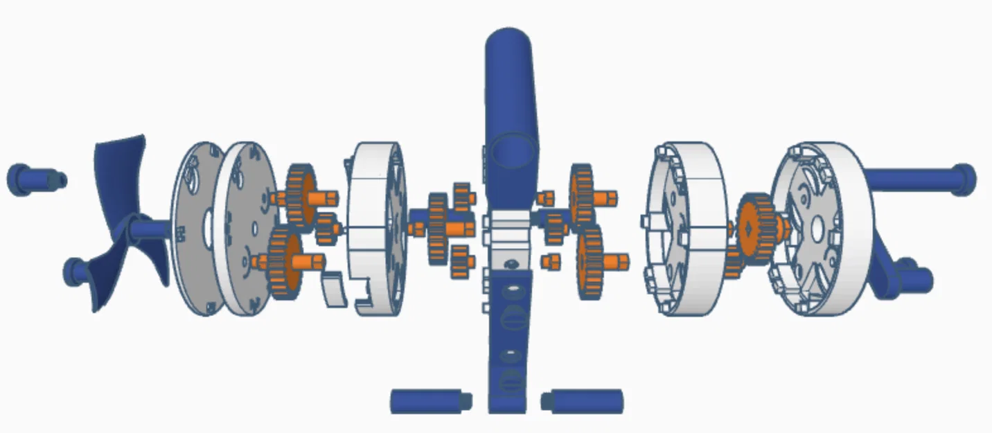 Quạt Cầm Tay Vận Hành Bằng Cơ Học (Hand Powered Fan) Độc Đáo - Image 8