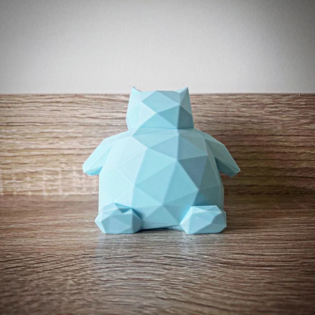 Mô hình Snorlax Low Poly trang trí bàn làm việc độc đáo - Image 1