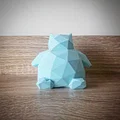 Mô hình Snorlax Low Poly trang trí bàn làm việc độc đáo - Thumbnail 1