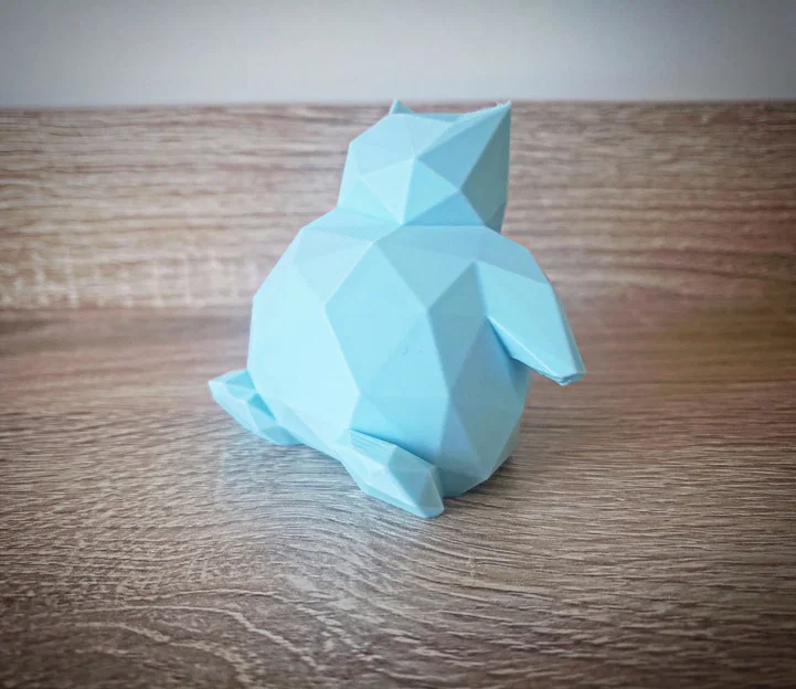 Mô hình Snorlax Low Poly trang trí bàn làm việc độc đáo - Image 2