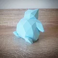 Mô hình Snorlax Low Poly trang trí bàn làm việc độc đáo - Thumbnail 2