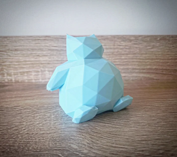 Mô hình Snorlax Low Poly trang trí bàn làm việc độc đáo - Image 3