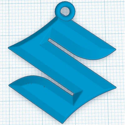 Mẫu móc khóa logo Suzuki 3D độc đáo dễ in tại nhà
