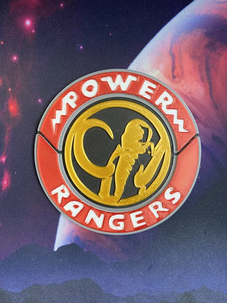 Bộ đế lót ly và huy hiệu Power Rangers (Mighty Morphin' Power Rangers) - Image 4