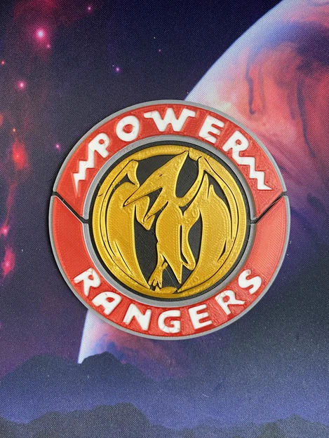 Bộ đế lót ly và huy hiệu Power Rangers (Mighty Morphin' Power Rangers) - Image 5