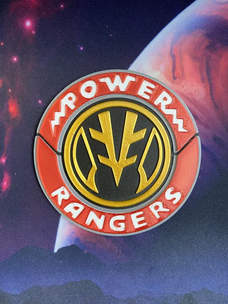 Bộ đế lót ly và huy hiệu Power Rangers (Mighty Morphin' Power Rangers) - Image 8
