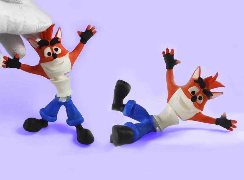 Mô hình nhân vật cáo Crash Bandicoot cử động linh hoạt - Image 1