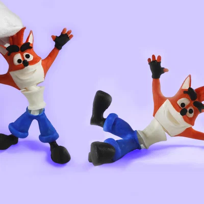 Mô hình nhân vật cáo Crash Bandicoot cử động linh hoạt