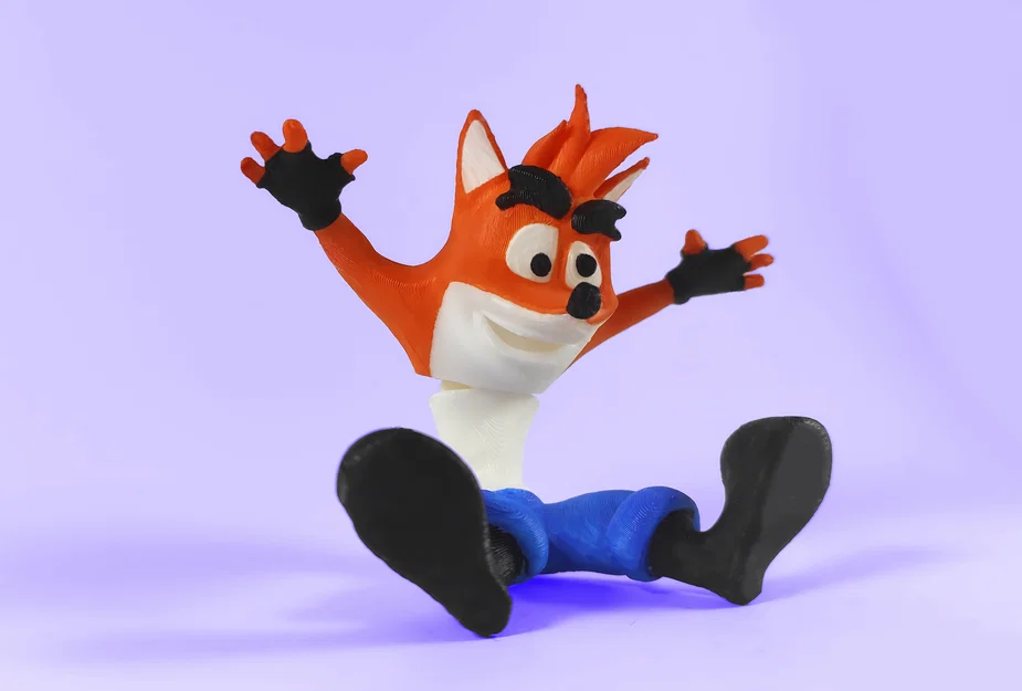 Mô hình nhân vật cáo Crash Bandicoot cử động linh hoạt - Image 3