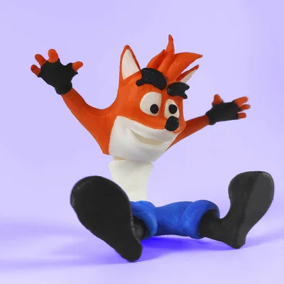 Mô hình nhân vật cáo Crash Bandicoot cử động linh hoạt