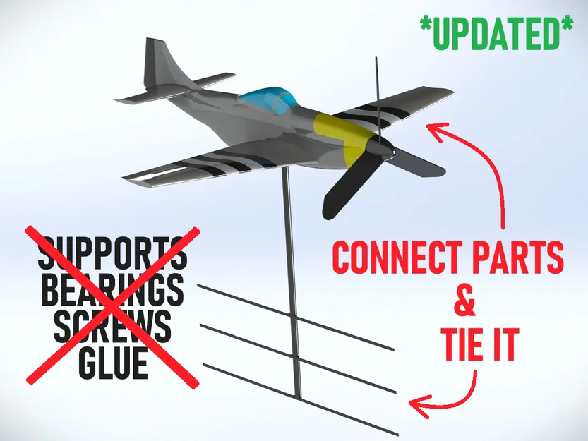 P-51 Mustang Wind Spinner (Chong chóng gió) - Image 2
