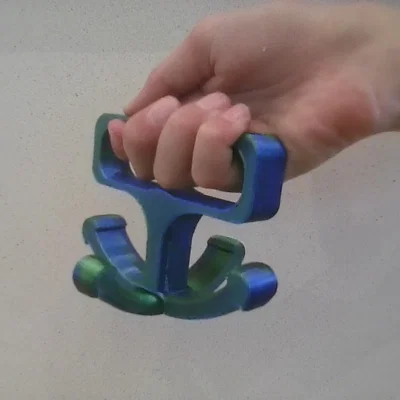 Tay cầm hỗ trợ xách nhiều túi nilon khi đi chợ - Mẫu in 3D tiện lợi