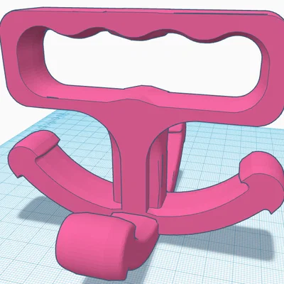Tay cầm hỗ trợ xách nhiều túi nilon khi đi chợ - Mẫu in 3D tiện lợi